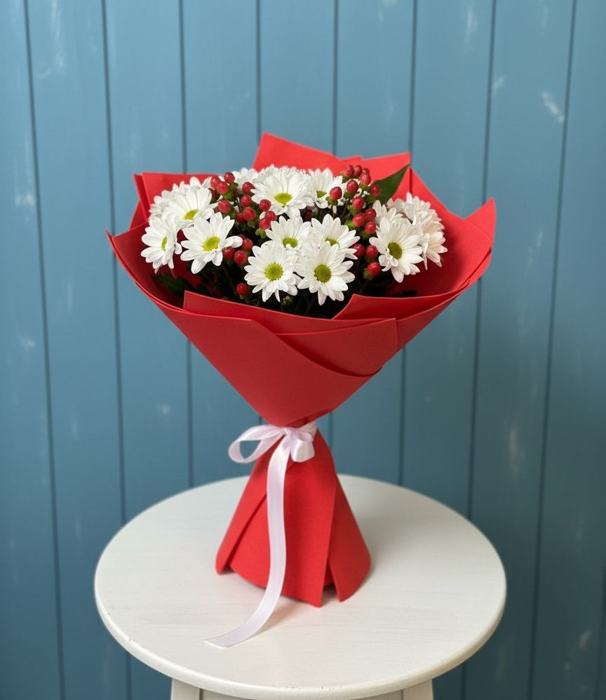 Букет цветов из: Хризантемы в Колывани