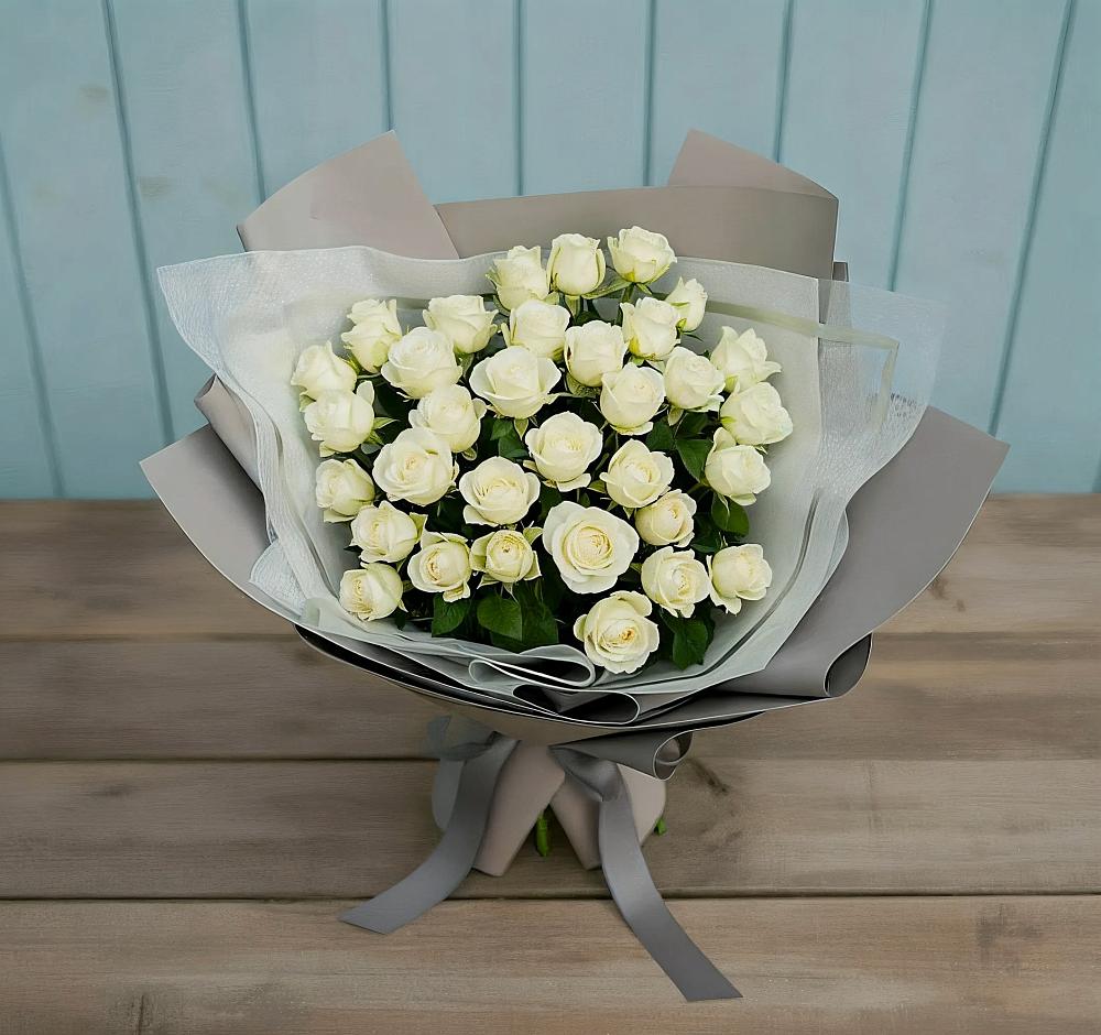 Букет Белоснежная нежность в Колывани