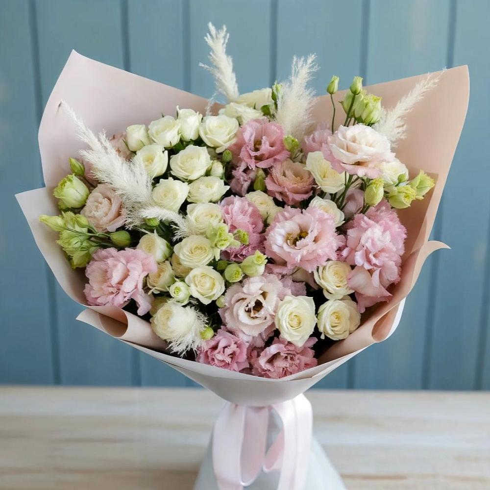 Букет цветов из: Альстромерии и Розы в Колывани