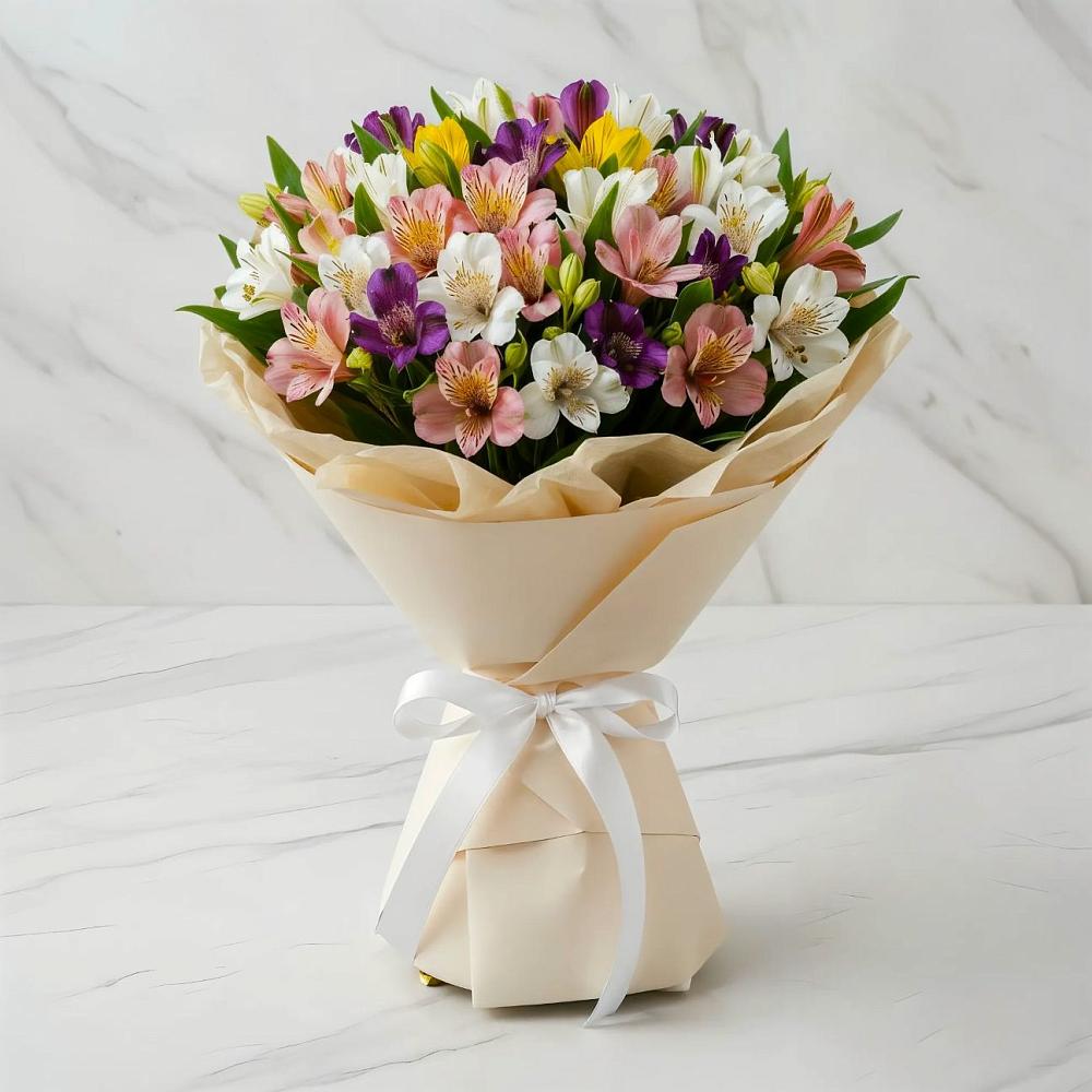 Букет цветов из: Альстромерии в Колывани