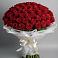 Букет 101 Красная роза Блэк Мэджик в Колывани