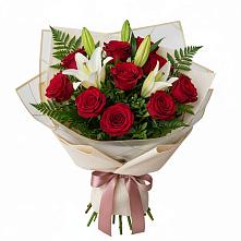 Букет цветов из:  Лилии и Розы #REPLACE_PRED# Колывани