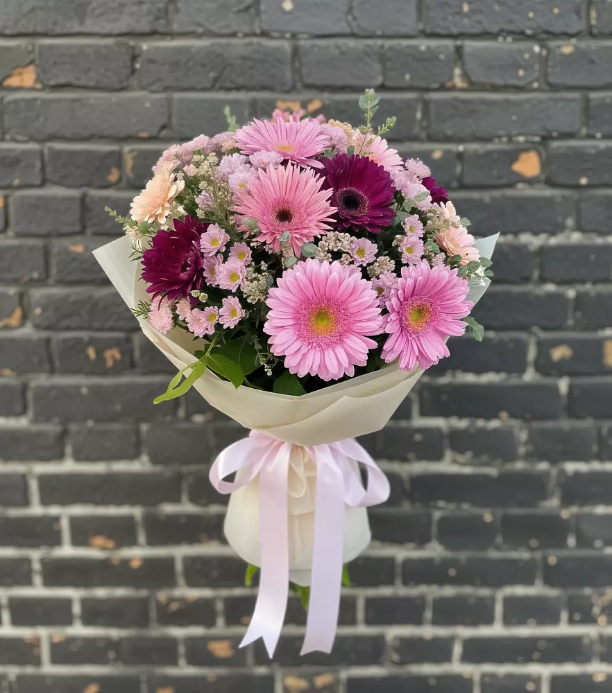 Букет цветов из: Герберы и Хризантемы в Колывани