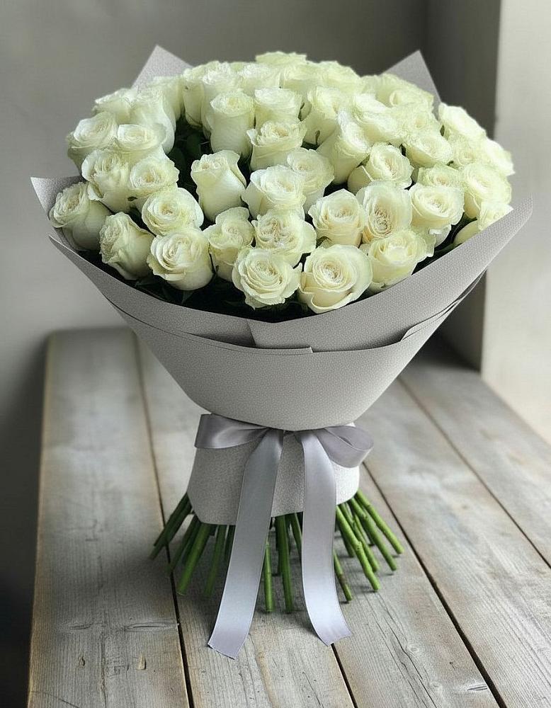 Букет 35 Белых роз в Колывани