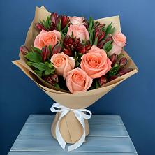 Букет цветов из:  Розы и Альстромерии в Колывани