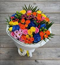 Букет цветов из:  Розы и Хризантемы в Колывани