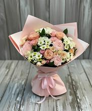 Букет цветов из:  Гвоздики, Розы и Хризантемы в Колывани