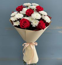 Букет цветов из:  Розы и Хризантемы в Колывани