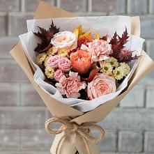 Букет цветов из:  Гвоздики, Хризантемы и Розы в Колывани
