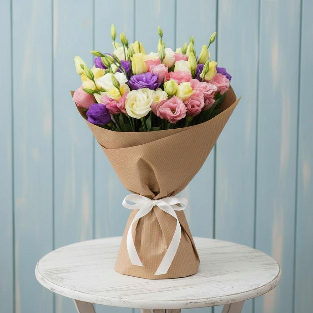 Букет цветов из: Лизиантусы в Колывани