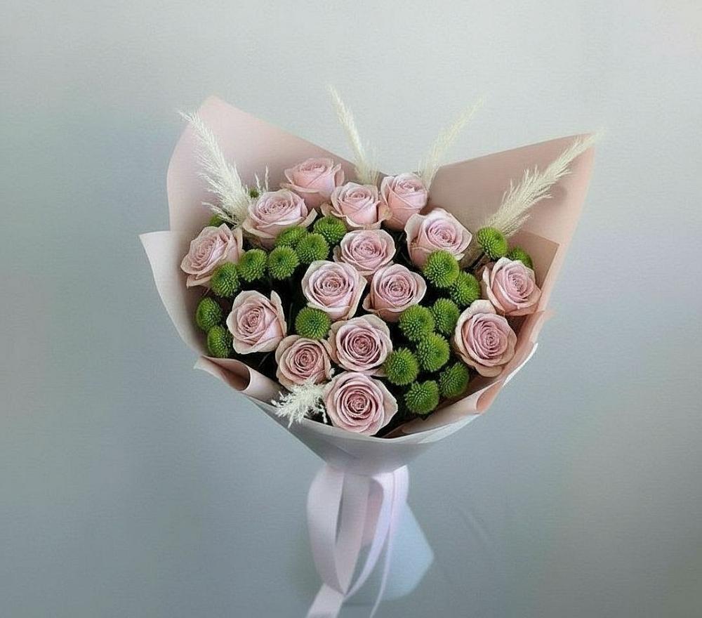 Букет цветов из: Розы и Хризантемы в Колывани