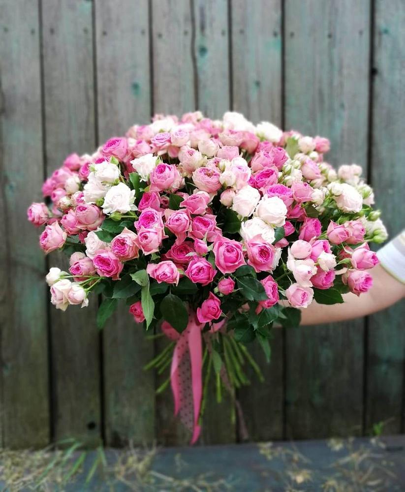 Букет Розовые кустовые розы Натали и Лав Лидия в Колывани