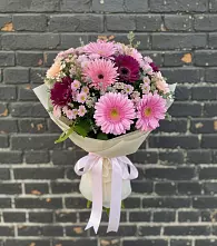 Букет цветов из:  Герберы и Хризантемы в Колывани
