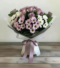 Букет цветов из:  Хризантемы и Розы в Колывани