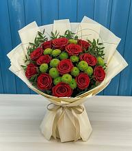 Букет цветов из:  Розы и Хризантемы в Колывани