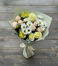 Букет цветов из:  Альстромерии, Розы и Хризантемы в Колывани