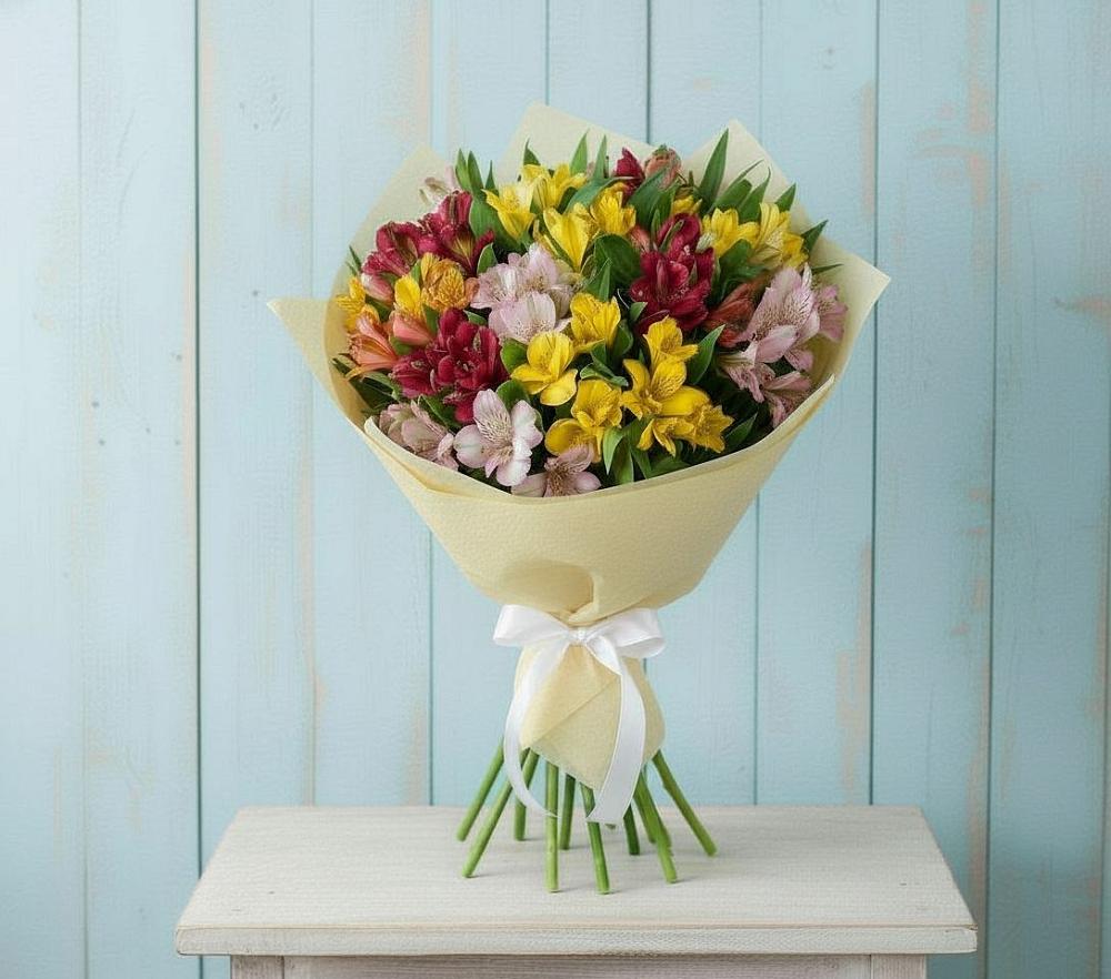 Букет цветов из: Альстромерии в Колывани
