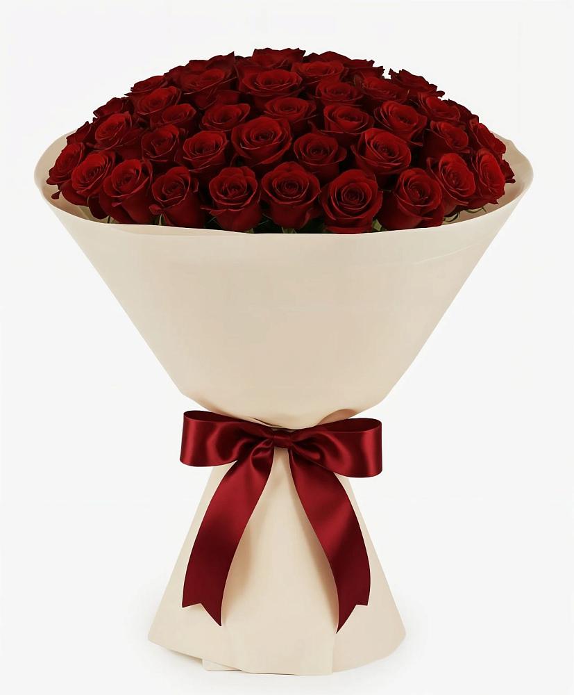 Букет 101 Бордовая роза Блэк Бакарра в Колывани