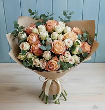Букет цветов из:  Альстромерии и Розы в Колывани